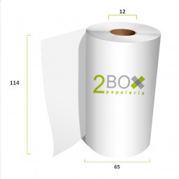 Rollo de papel Electra 114x65 (Caja 48 uds.)